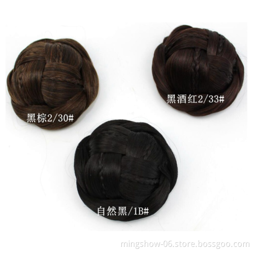 Hot sale synthetic hair bun donut chignon dome hair good quality and conpetitive price hair